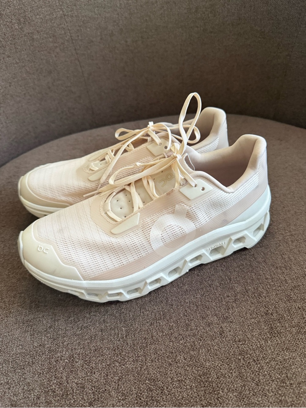 On Running Women's Cloudnova Sneakers in Light Beige and Cream
